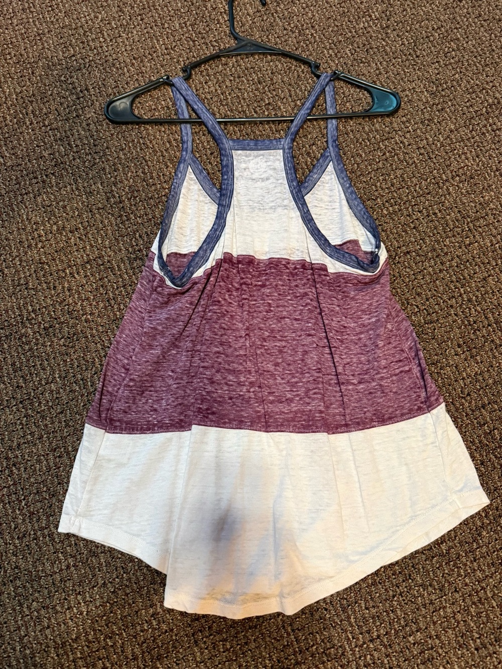 SO Colorblock Racerback Tank — Purple and Cream - Picture 3 of 3